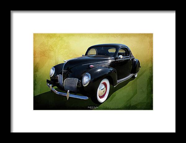 Car Framed Print featuring the photograph Lincoln Zephyr by Keith Hawley