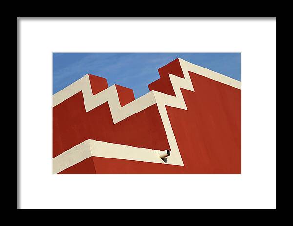 Minimalism Framed Print featuring the photograph Lines and Pipe by Prakash Ghai