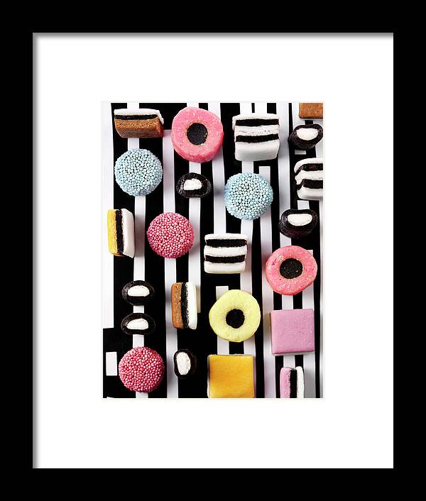 Allsorts Framed Print featuring the photograph Liquorice Allsorts by Joff Lee