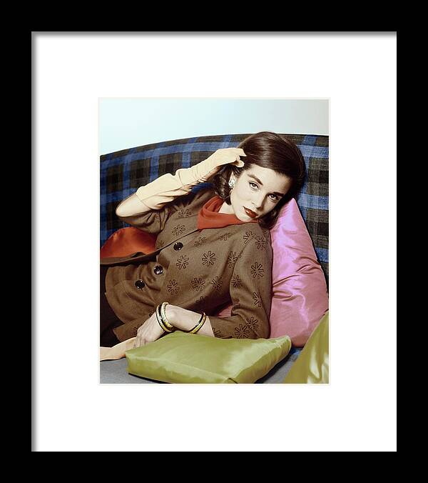 Fashion Framed Print featuring the photograph Lisa Bigelow In B.h. Wragge by Horst P. Horst
