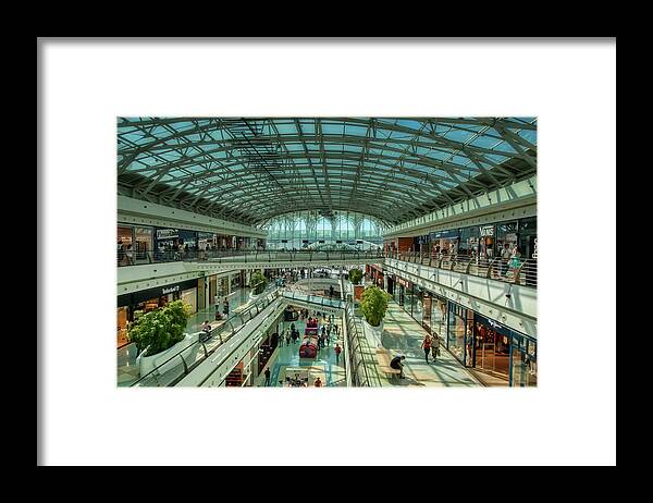 Shopping Center Framed Print featuring the photograph Lisbon Oriente by Micah Offman