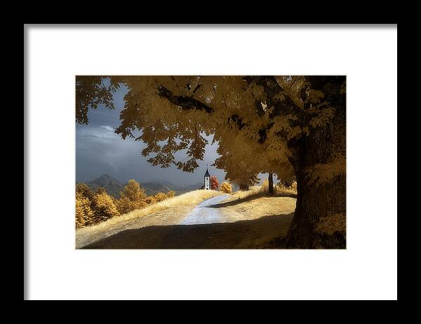 Church Framed Print featuring the photograph Little Infrared Church by Filippo Manini