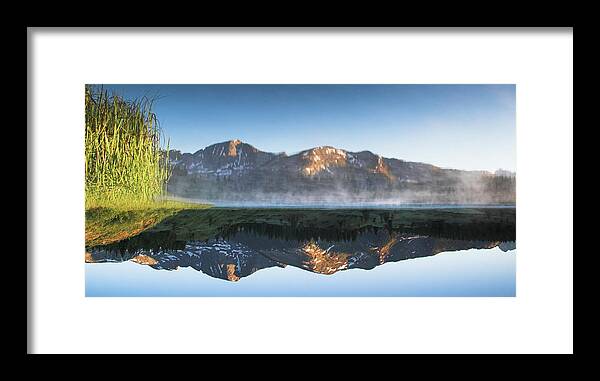 Scenics Framed Print featuring the photograph Little Molas Lake In The Morning Upside by Daniel Cummins