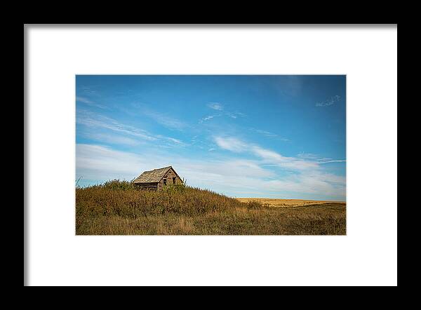 Homestead Framed Print featuring the photograph Little Old House on the Prairie by Phil And Karen Rispin