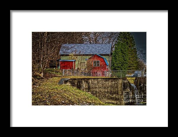 Architecture Framed Print featuring the photograph Living on the Edge by William Norton