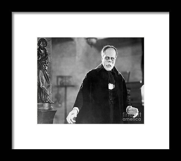 Ugliness Framed Print featuring the photograph Lon Chaney As Erik, Phantom Of The Opera by Bettmann