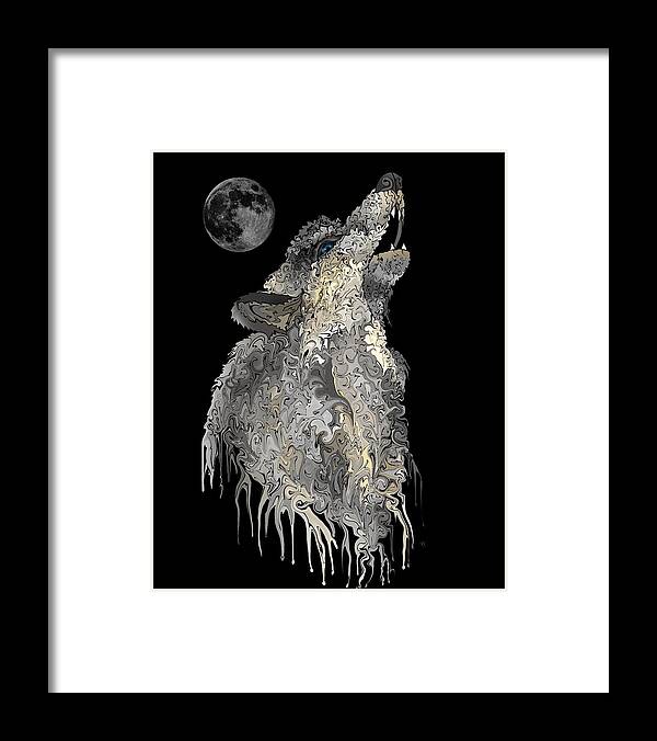 Lone Wolf Framed Print featuring the digital art Lone Wolf by Mark Taylor