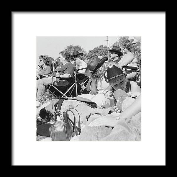 Blacka And White Framed Print featuring the photograph Lonestar Concert by David Martin