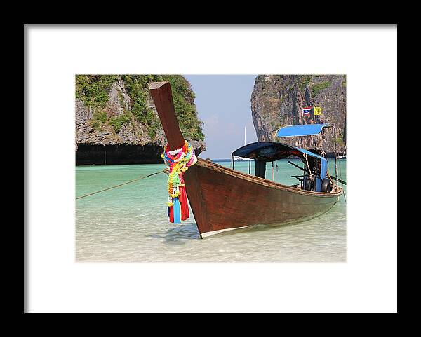 Engine Framed Print featuring the photograph Long Tail Boat by Jjacob