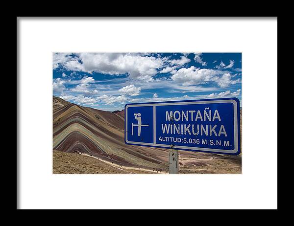 Peru
Andes
Rainbow Mountain Framed Print featuring the photograph Look ! It\'s The Famous Rainbow Mountain by Koji Morishige