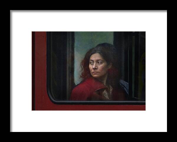 Bus Framed Print featuring the photograph Looking Back by Dragan M. Babovic