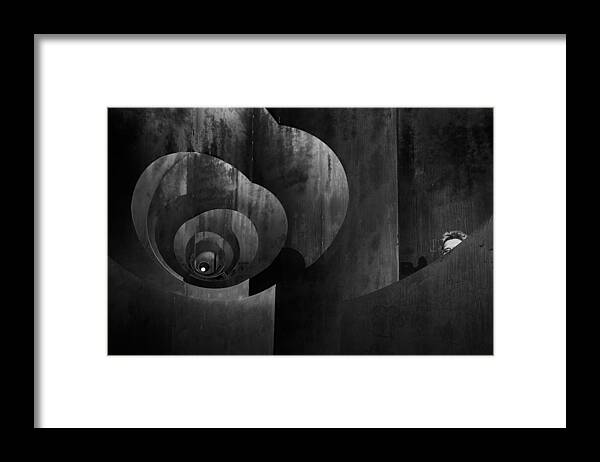 Street Framed Print featuring the photograph Looking For The Exit by Greetje Van Son