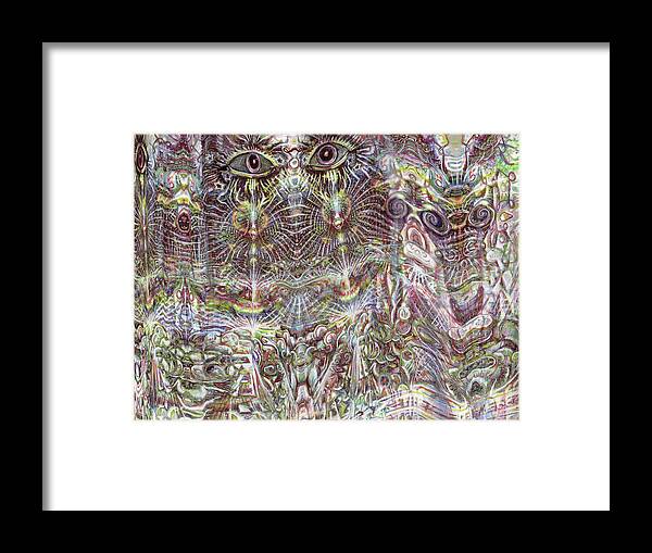 Pen Drawing Framed Print featuring the painting Looking Through by Jeremy Robinson