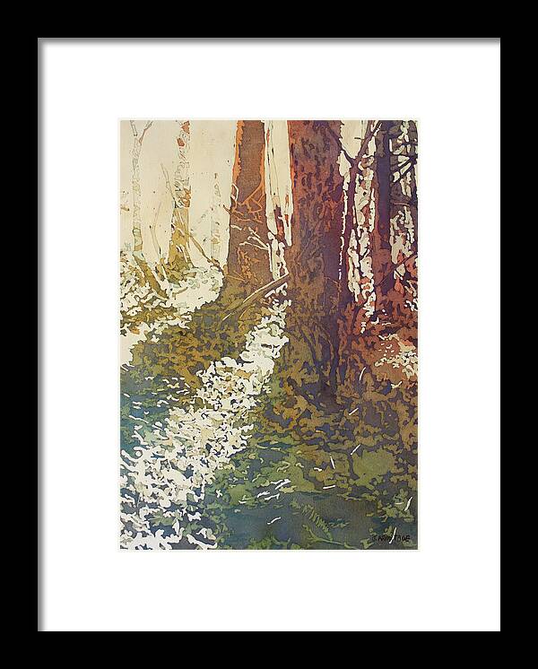Forest Framed Print featuring the painting Looking Towards Home II by Jenny Armitage