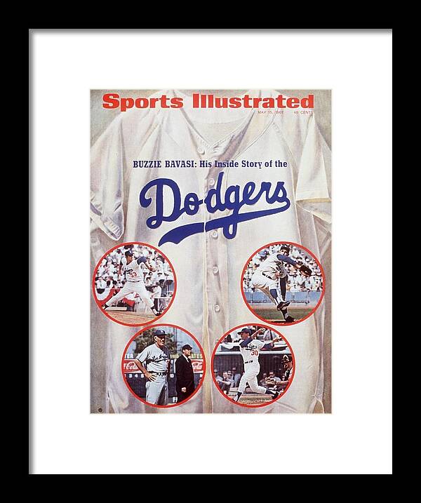 Magazine Cover Framed Print featuring the photograph Los Angeles Dodgers Sports Illustrated Cover by Sports Illustrated