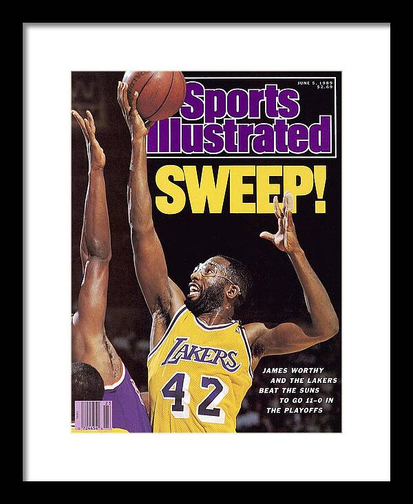 Los Angeles Lakers James Worthy, 1989 Nba Western Sports Illustrated Cover  by Sports Illustrated
