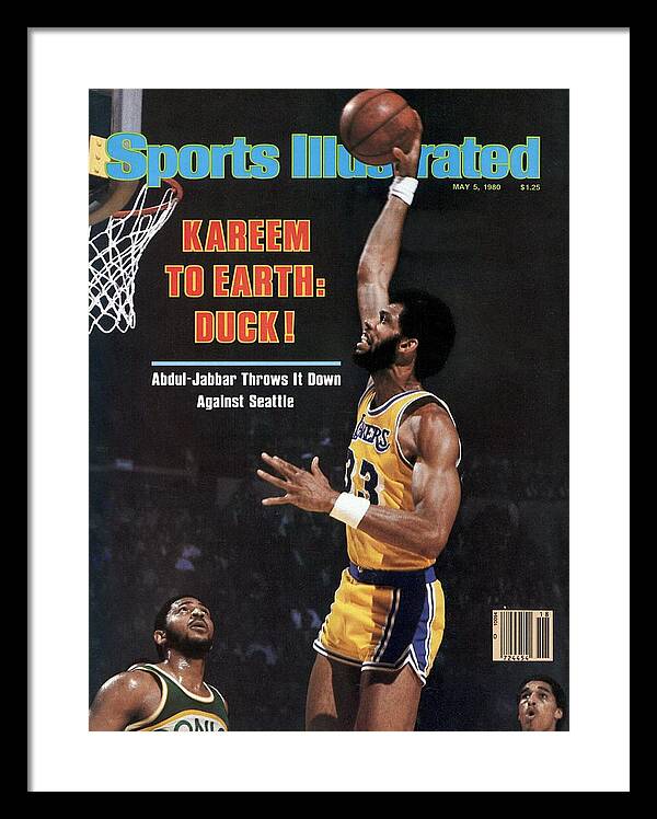 Los Angeles Lakers Kareem Abdul-jabbar, 1985 Nba Finals Sports Illustrated  Cover by Sports Illustrated