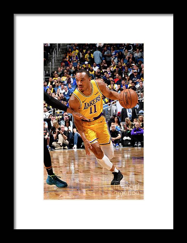 Avery Bradley Framed Print featuring the photograph Los Angeles Lakers V Orlando Magic by Fernando Medina