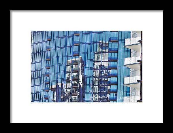 Los Angeles Framed Print featuring the photograph Los Angeles Series - High Rise View by Lee Antle