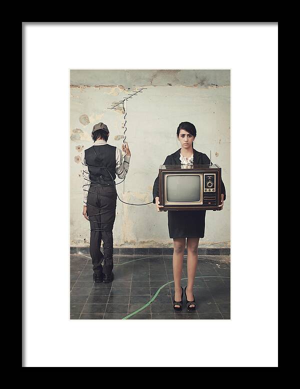 Conceptual Framed Print featuring the photograph Loss Of Information by Jay Satriani