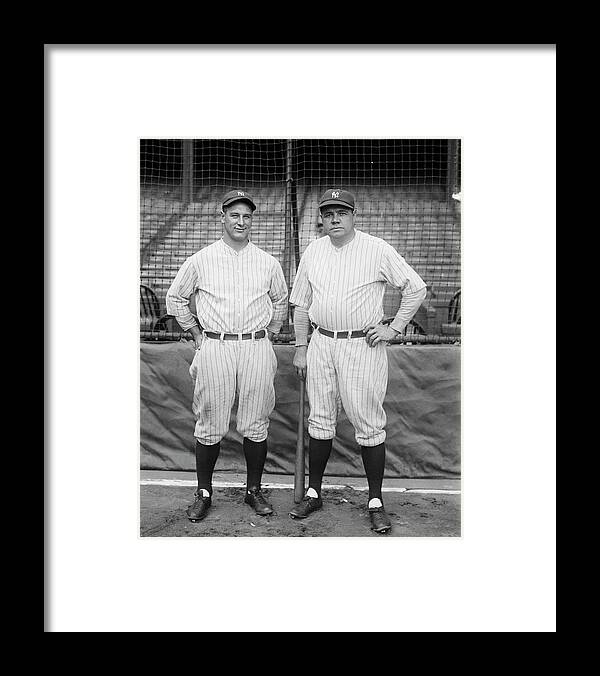 Lou Gehrig And Babe Ruth by Bettmann
