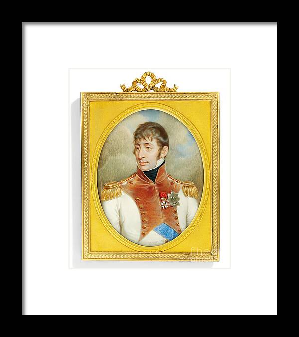 Decoration Framed Print featuring the painting Louis Napoleon Bonaparte, 1852 by Louis-henri De Fontenay