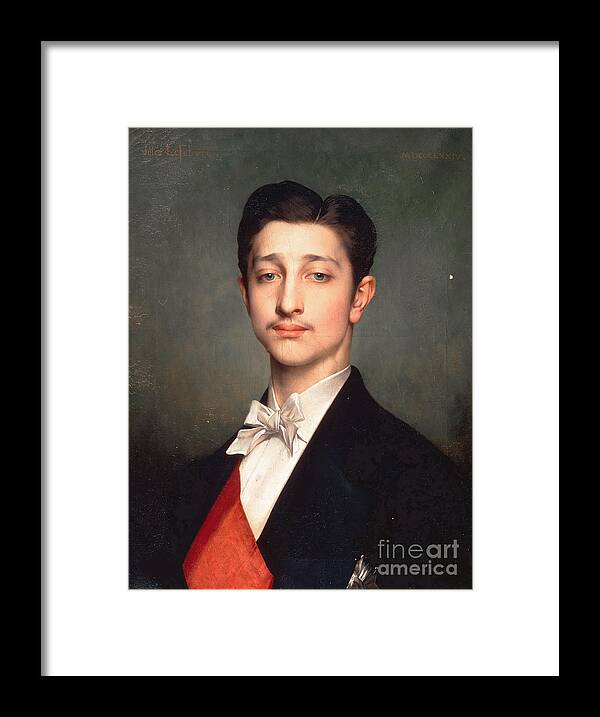 Oil Painting Framed Print featuring the drawing Louis-napoleon Bonaparte 1856-1879 by Heritage Images