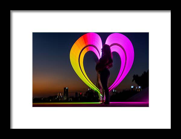 Pregnant Framed Print featuring the photograph Love All The Way by Ohad Falik