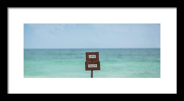 Tulum Framed Print featuring the photograph Love Beach Tulum, Mexico by Julieta Belmont
