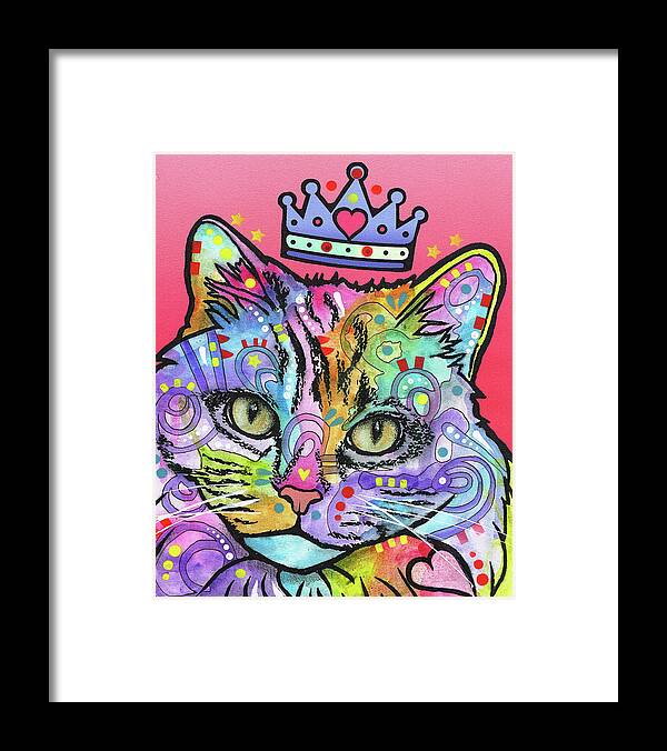 Love Framed Print featuring the mixed media Love Cat 5 by Dean Russo