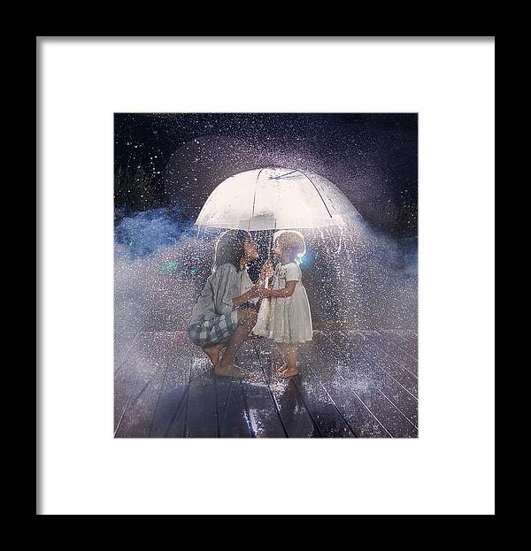 Rain Framed Print featuring the photograph Love Is In The Air by Alinegur