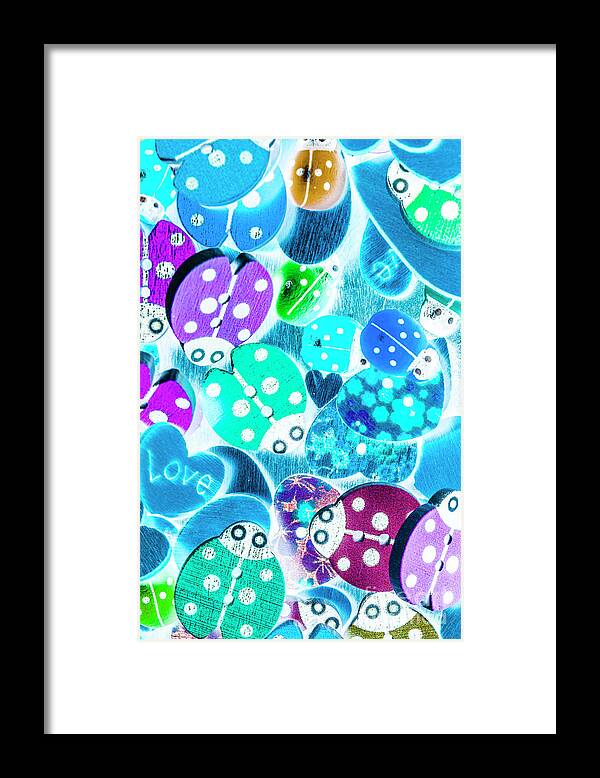 Wildlife Framed Print featuring the photograph Love leaves and ladybeetles by Jorgo Photography