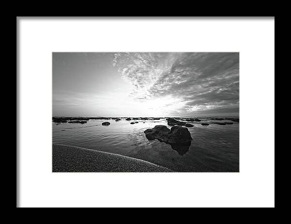 Beach Framed Print featuring the photograph Low Tide by Steve DaPonte