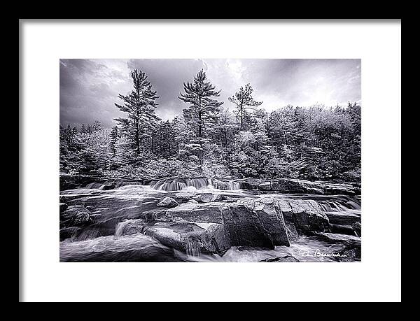 New England Framed Print featuring the photograph Lower Falls 7249 by Dan Beauvais