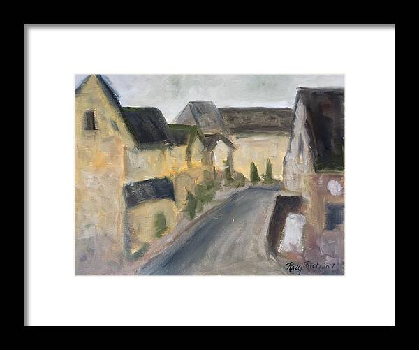 Cotswold Framed Print featuring the painting Lower Slaughter by Roxy Rich