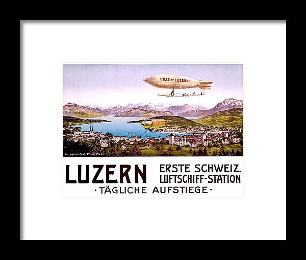 Lucerne Framed Print featuring the digital art Lucerne by Long Shot