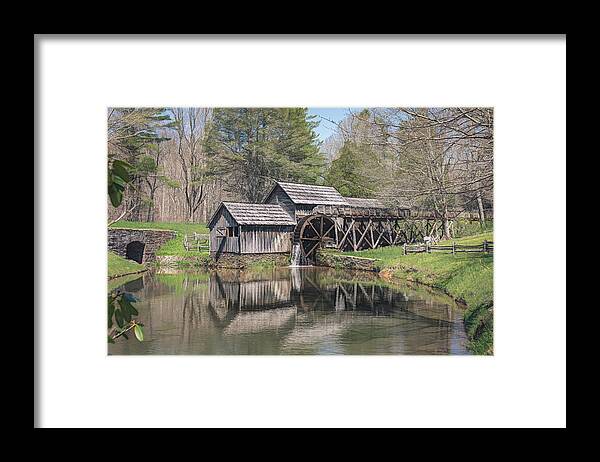 Landscape Framed Print featuring the photograph Mabry Mill by Cindy Lark Hartman