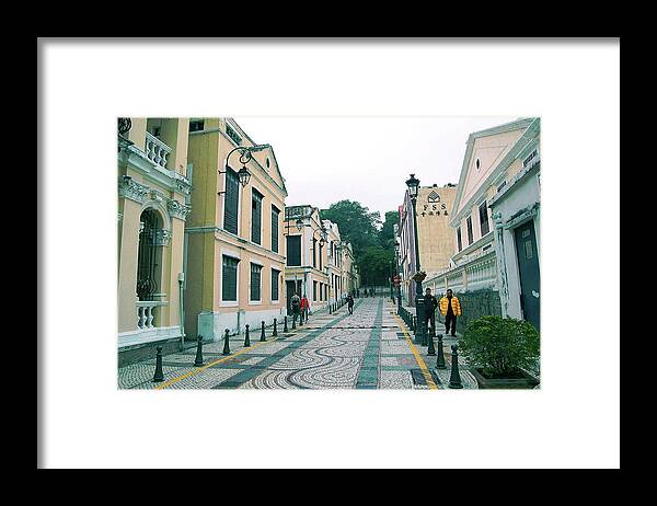 Macao Framed Print featuring the photograph Macau Street by Jiang Cong