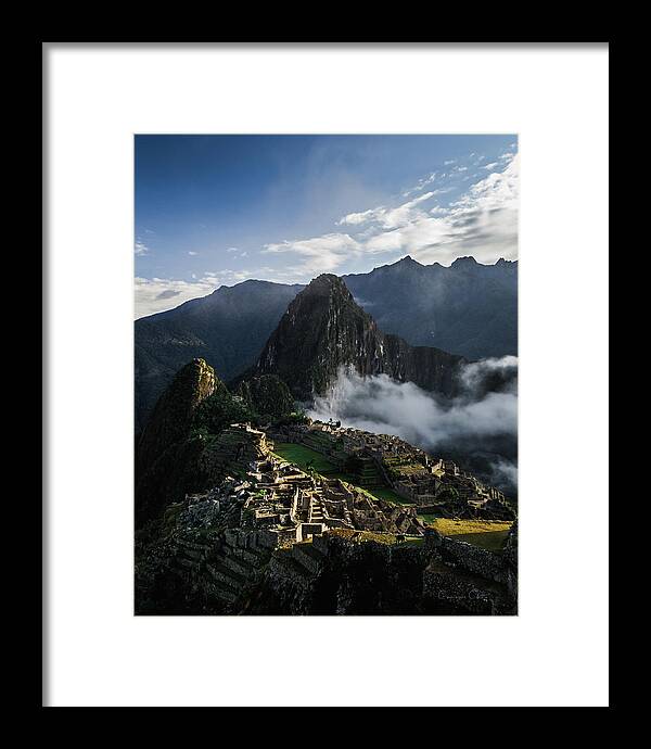 Cameron Chute Framed Print featuring the photograph Machu Picchu by Cameron Chute