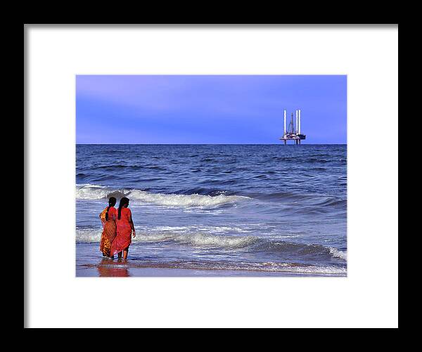 Water's Edge Framed Print featuring the photograph Madras by Sergio Pessolano
