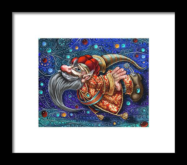 Painting Framed Print featuring the painting Magic Flight#1 by Victor Molev