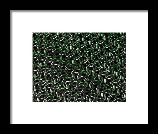 Chainmail Framed Print featuring the photograph Maille Iv by Joseph Roberts