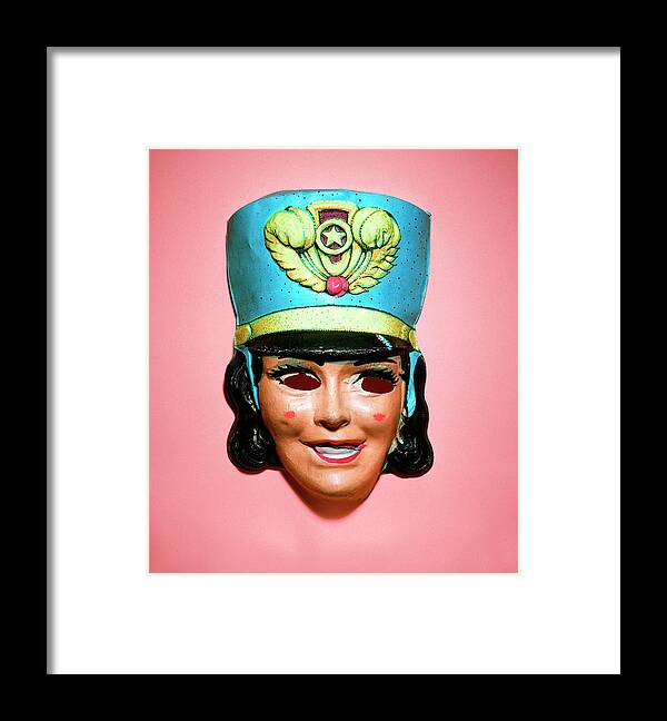 Accessories Framed Print featuring the drawing Majorette Mask by CSA Images