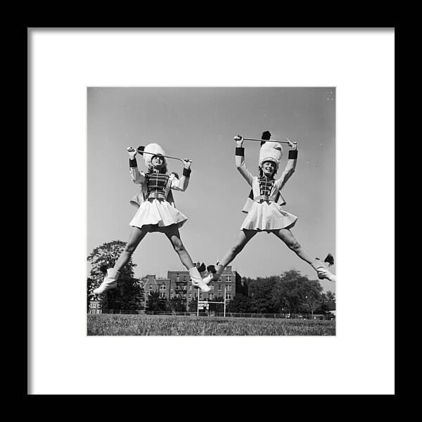 1950-1959 Framed Print featuring the photograph Majorettes by Orlando