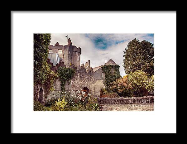 Dublin Framed Print featuring the photograph Malahide castle by autumn by Ariadna De Raadt