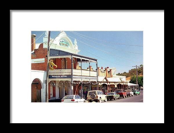 Maldon Framed Print featuring the photograph Maldon, Australia circa 1998 by Jerry Griffin