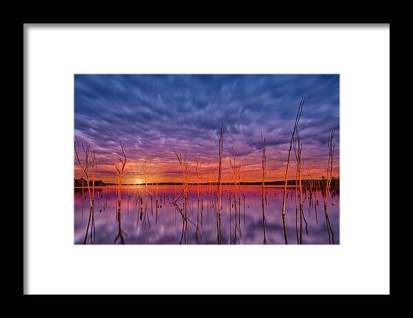 Manasquan Framed Print featuring the photograph Manasquan Reservoir Colors by Susan Candelario