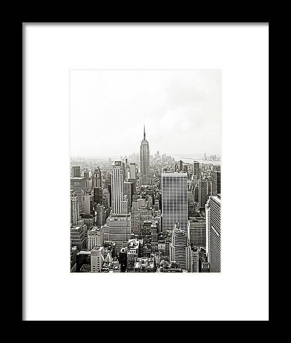 Downtown District Framed Print featuring the photograph Manhattan by Ozgurdonmaz