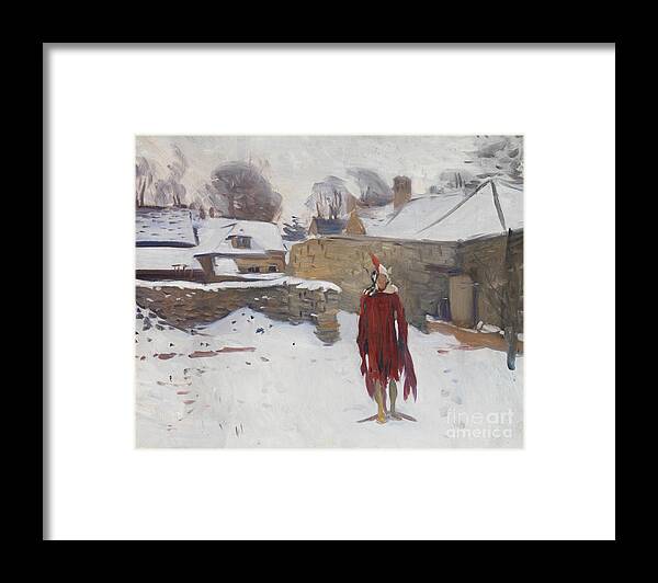 Germany Framed Print featuring the painting Mannikin In The Snow, C.1891-93 by John Singer Sargent