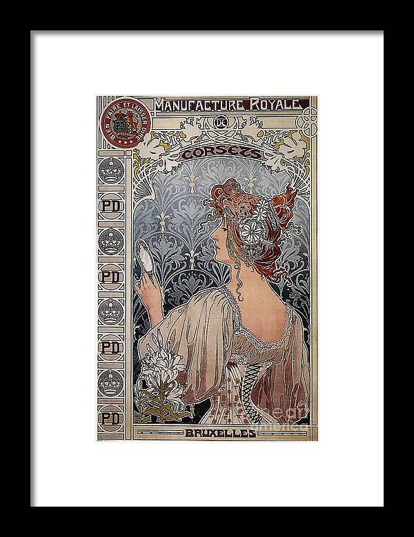 Belgium Framed Print featuring the drawing Manufacture Royale, 1897 by Heritage Images